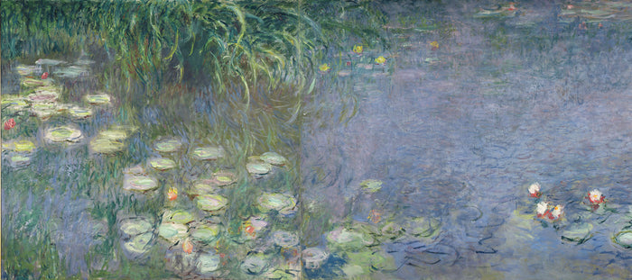 Water Lilies: Morning Mural - Custom Sized Wallpaper Mural (per m2)
