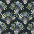 Watercolour Fan Trees Wallpaper - Black/Blue - Discontinuing