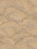Wave Textured vinyl Wallpaper - Earth/Gold
