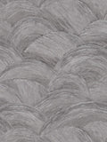 Wave Textured Vinyl Wallpaper - Grey/Silver