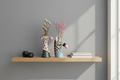 Uni Natte Smoke Grey Wallpaper Applied