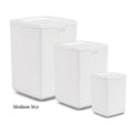 White plastic snap lock urns-small child size cremation supplies and equipment product