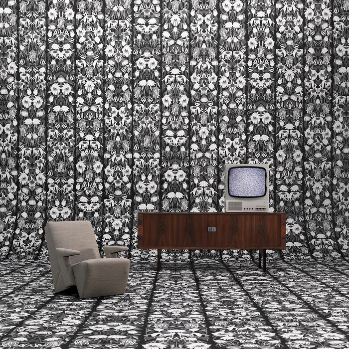 Withered Flowers Wallpaper by Studio Job - Black