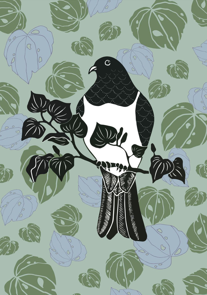 Wood Pigeon - Custom Sized Wallpaper Mural (per m2)