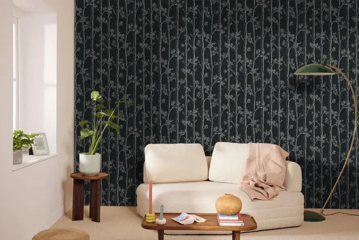 Woodlands Wallpaper - Noir (Black)