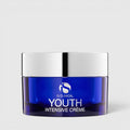 Shop Rescue Spa iS Clinical Youth Intensive Creme in a blue glass jar with a silver lid for anti-aging hydration.