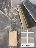 Zarci - Geometric Marble Wallpaper - Charcoal/Gold - Last 23 Rolls