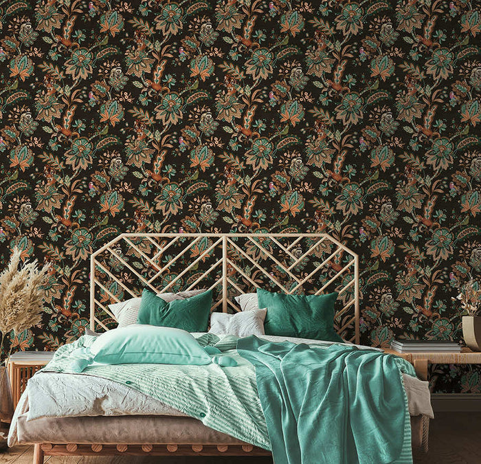 Zari Wallpaper - Black - Discontinuing