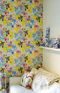 Zebra Animal Flowers Wallpaper Posters - Discontinuing