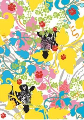 Zebra & Garden NZ-Wallpaper