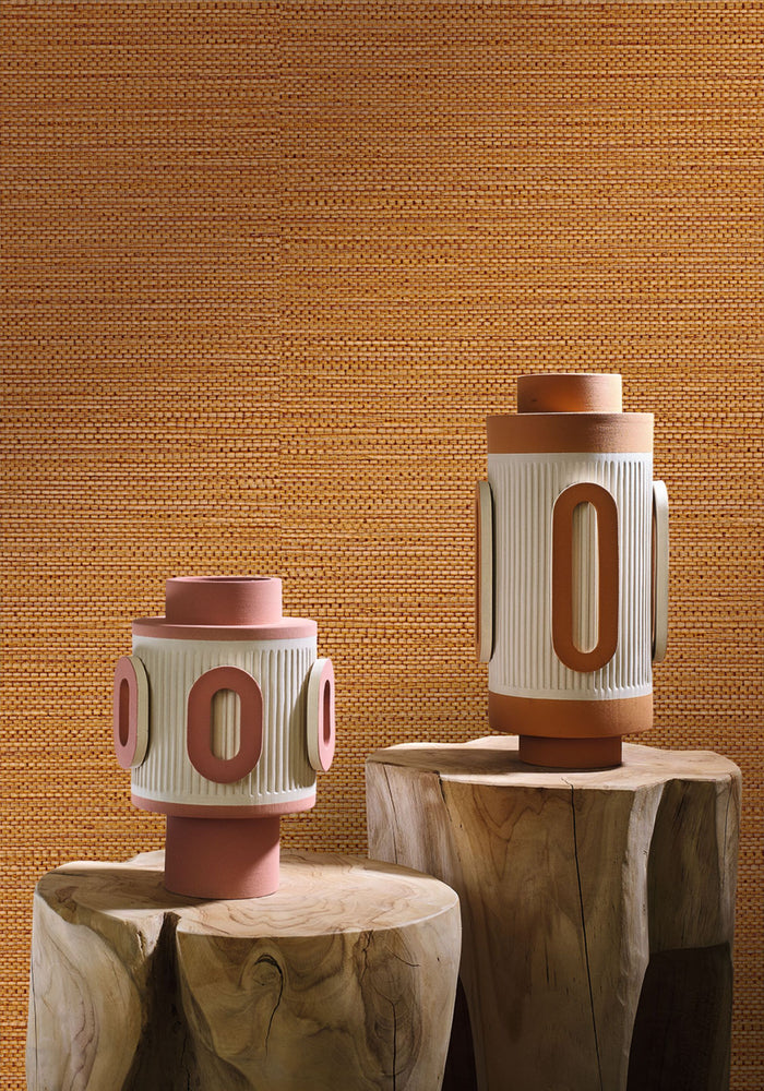 Zostera Seagrass Wallpaper - Tangerine